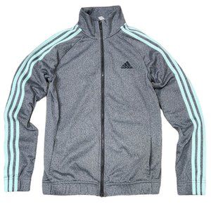 Adidas Striped Track Mint & Grey Jacket Size S